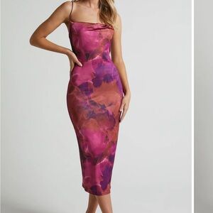 Showpo. Elegant Pink and Purple Bodycon Dress